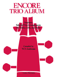 ENCORE TRIO ALBUM VIOLIN/CELLO/PIAN cover